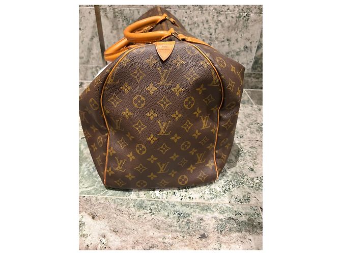 Louis Vuitton Keepall 50 Monogram Marron Monogramme - vue 12