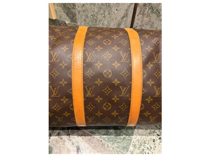 Louis Vuitton Keepall 50 Monogram Marron Monogramme - vue 7