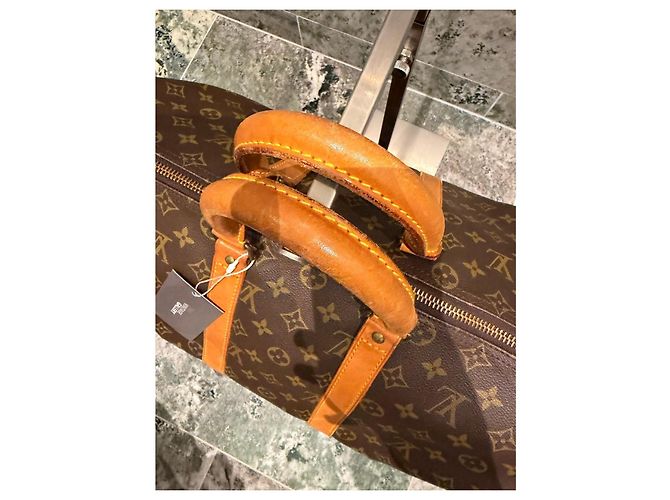 Louis Vuitton Keepall 45 Monogram Bolso de Viaje Castaño Monograma - vista 3