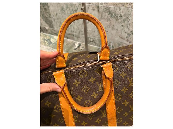 Louis Vuitton Keepall 45 Monogram Bolso de Viaje Castaño Monograma - vista 4