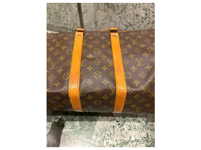 Louis Vuitton Keepall 45 Monogram Bolso de Viaje Castaño Monograma - vista 5