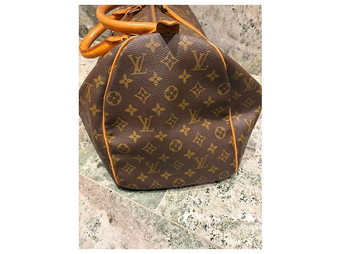 Louis Vuitton Keepall 45 Monogram Bolso de Viaje Castaño Monograma - vista 7