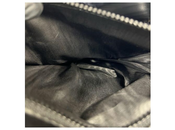 Céline Celine Vintage Logo Ring Hardware Schultertasche aus Leder Schwarz - Ansicht 10