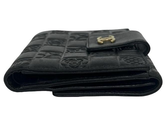 Portafoglio bi-fold Chanel Icon Coco Mark in pelle di agnello Nero - vista 5