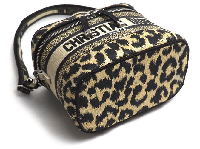 Christian Dior Dior Vanity Small Travel Leopard Borsa a tracolla 2 vie - vista 3
