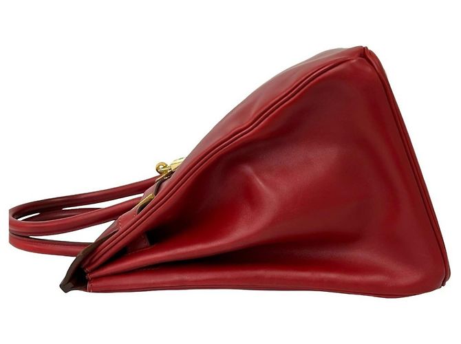 Hermès Hermes Vintage Birkin 35 Handtasche Rot - Ansicht 5