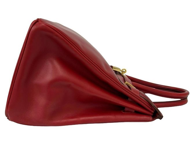 Hermès Hermes Vintage Birkin 35 Handtasche Rot - Ansicht 6