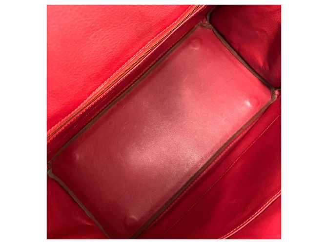 Hermès Hermes Vintage Birkin 35 Handtasche Rot - Ansicht 9