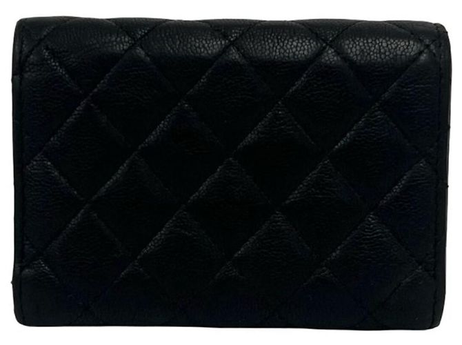 Cartera trifold Chanel Boy Chanel Coco Mark Negro - vista 2