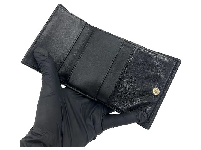 Cartera trifold Chanel Boy Chanel Coco Mark Negro - vista 7