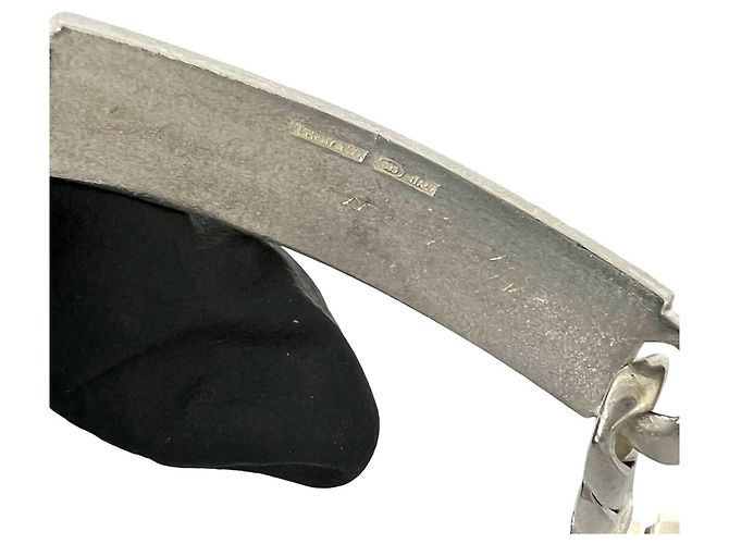 Autre Marque Bracciale con piastrina ID Vintage Tiffany Argento - vista 3