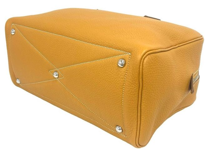 Hermès Borsa Boston HERMES Victoria 35 in pelle Taurillon Clemence Marrone - vista 8