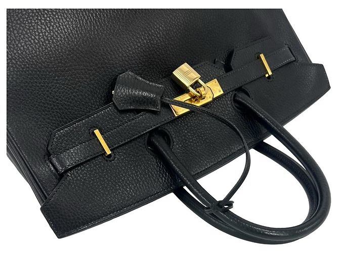 Hermès Hermes Vintage Birkin 35 Handtasche Schwarz - Ansicht 4