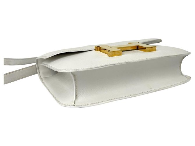 Hermès HERMES Vintage Constance 24 Mini Schultertasche in Weiß - Ansicht 7