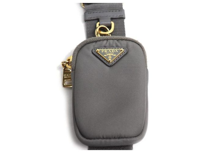 Prada Re-Nylon Padded Tote Shoulder Bag in Gray Brown - view 5