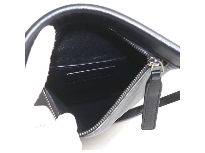 Autre Marque Borsa a tracolla Saint Laurent in pelle nera Nero - vista 3