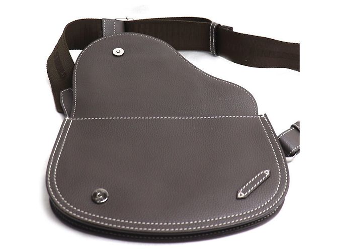 Christian Dior Saddle Body Bag in Brown/Gray Braun - Ansicht 5