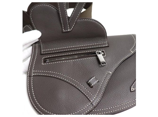Christian Dior Saddle Body Bag in Brown/Gray Braun - Ansicht 6