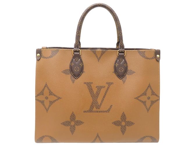 Louis Vuitton OnTheGo MM Shopper für Damen Braun Rot - Ansicht 2
