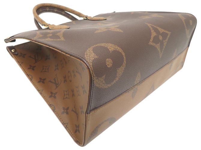 Louis Vuitton OnTheGo MM Shopper für Damen Braun Rot - Ansicht 3