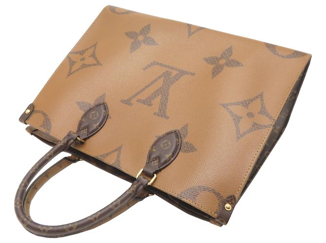 Louis Vuitton OnTheGo MM Shopper für Damen Braun Rot - Ansicht 4