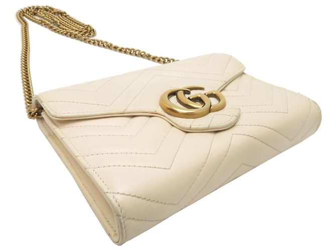 Bolsa de Ombro Feminina Gucci Shane Wallet Branco - vista 3