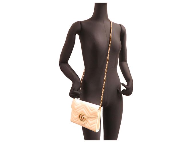 Bolsa de Ombro Feminina Gucci Shane Wallet Branco - vista 9