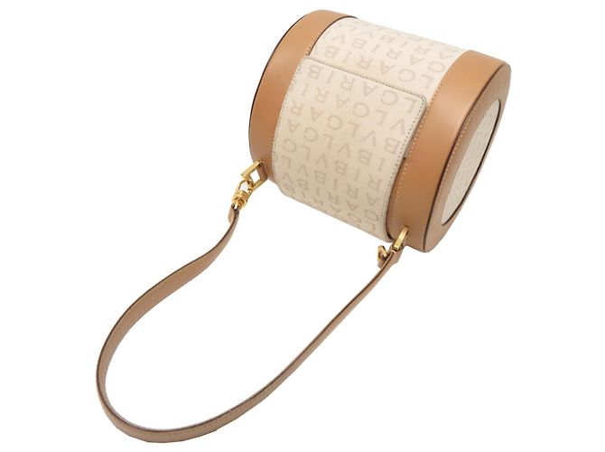 Bulgari Bolso Bvlgari B.zero1 Logomania en Beige - vista 4