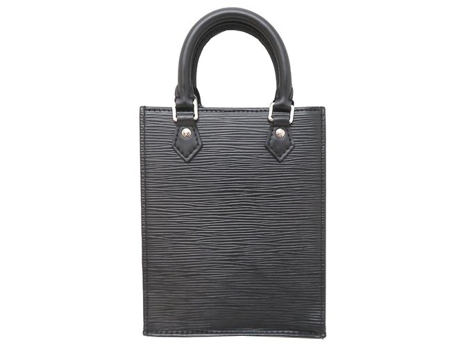 Bolso de mano Louis Vuitton Petite Sac Plat para mujer Negro - vista 2