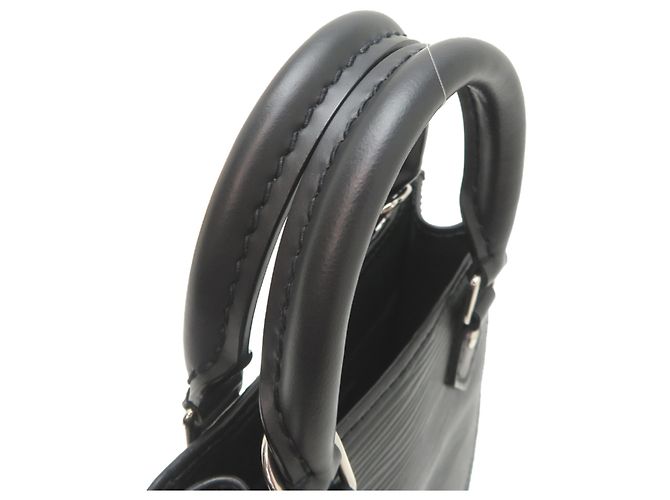 Bolso de mano Louis Vuitton Petite Sac Plat para mujer Negro - vista 5
