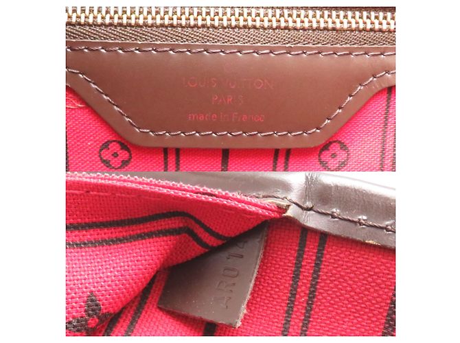 Bolso Tote Louis Vuitton Neverfull MM N51105 Castaño - vista 7