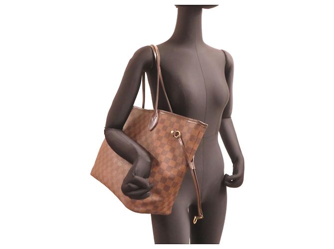 Bolso Tote Louis Vuitton Neverfull MM N51105 Castaño - vista 8