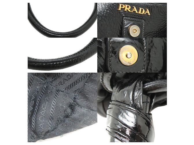 Saco Tote em nylon Prada Tessuto para mulher, Black Preto - vista 10