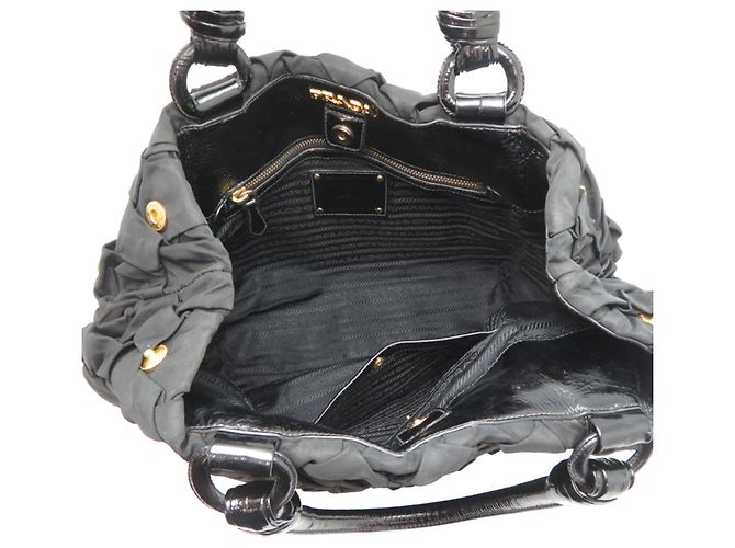 Saco Tote em nylon Prada Tessuto para mulher, Black Preto - vista 6