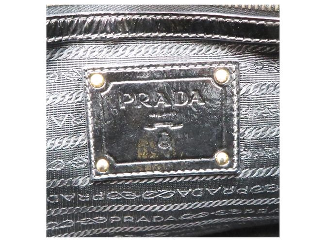Saco Tote em nylon Prada Tessuto para mulher, Black Preto - vista 7