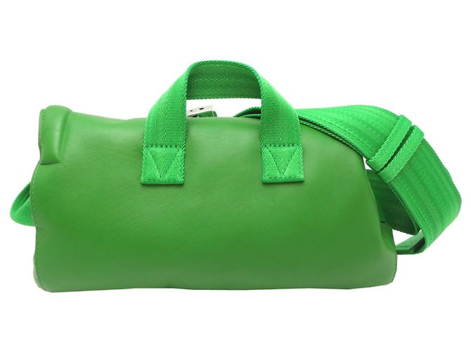 Borsa Boston Bottega Veneta in pelle verde - vista 2
