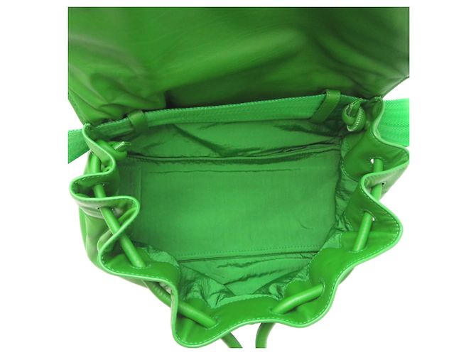 Borsa Boston Bottega Veneta in pelle verde - vista 6