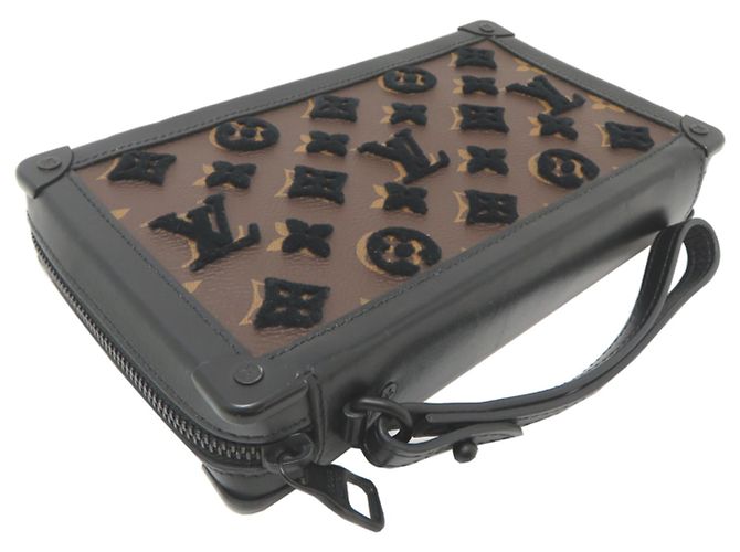 Louis Vuitton Soft Trunk Clutch Black - view 3