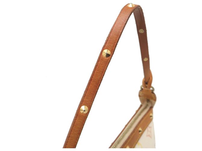 Borsa Louis Vuitton Pochette Accessoires Bianco - vista 5