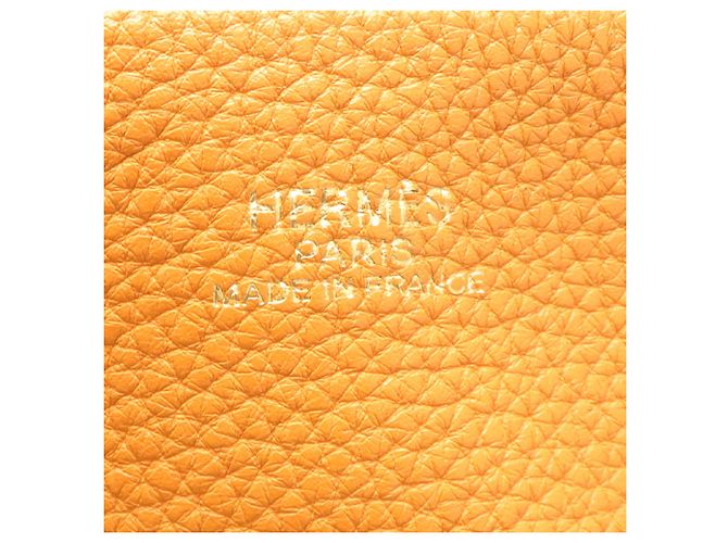 Hermès Borsa Tote Hermes Double Sens 36 Arancione Giallo - vista 7