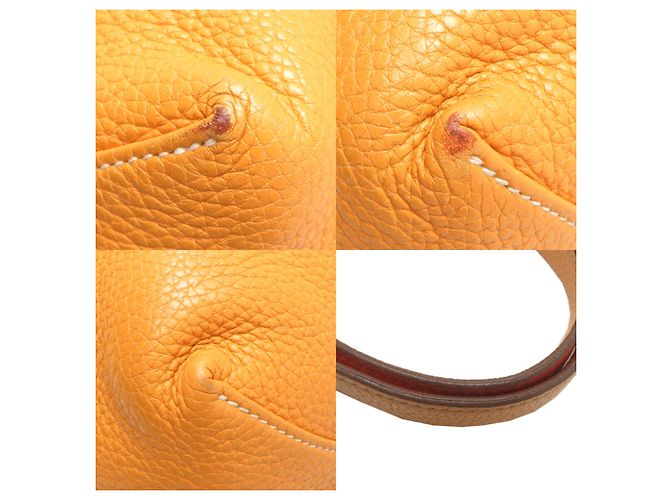 Hermès Borsa Tote Hermes Double Sens 36 Arancione Giallo - vista 9