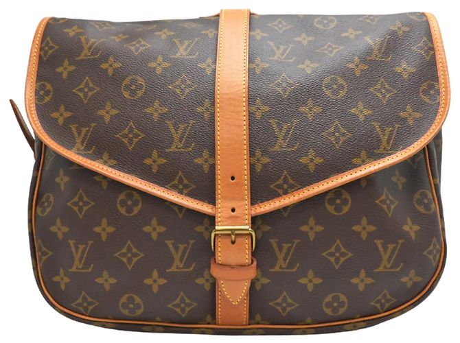 Louis Vuitton Saumur 35 Schultertasche in Braun Monogram - Ansicht 2