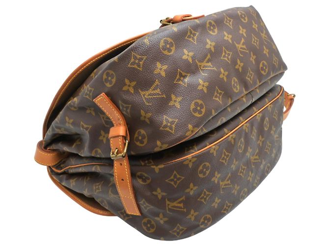 Louis Vuitton Saumur 35 Schultertasche in Braun Monogram - Ansicht 3