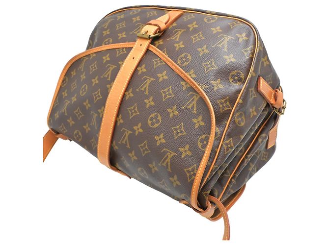 Louis Vuitton Saumur 35 Schultertasche in Braun Monogram - Ansicht 4