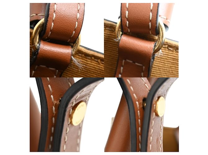 Céline Celine Mini Vertical Cabas Women's Tote Bag Brown - view 7