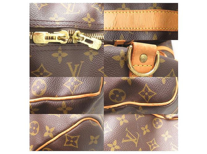 Louis Vuitton Keepall Bandoulière 60 Boston Bag Castaño - vista 10