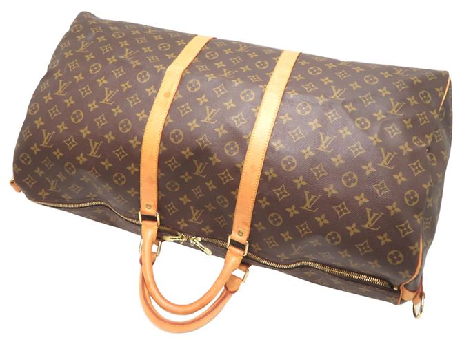 Louis Vuitton Keepall Bandoulière 60 Boston Bag Castaño - vista 4