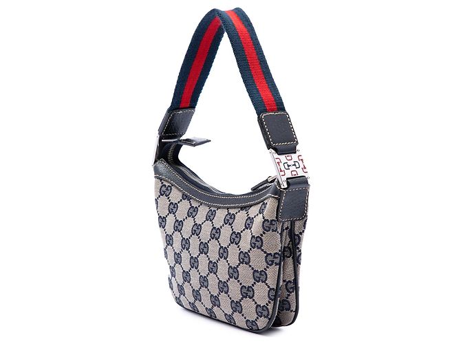 Bolsa Gucci Beige Mini GG Canvas Web Pop Bege - vista 2