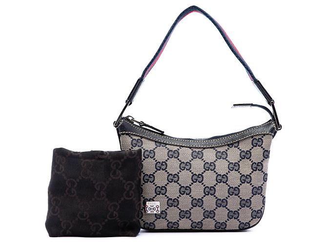 Bolsa Gucci Beige Mini GG Canvas Web Pop Bege - vista 7