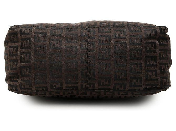 Borsa a mano Fendi in tela Zucchino marrone Marrone scuro - vista 3